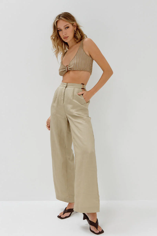 FARAWAY PANT - PALE OLIVE